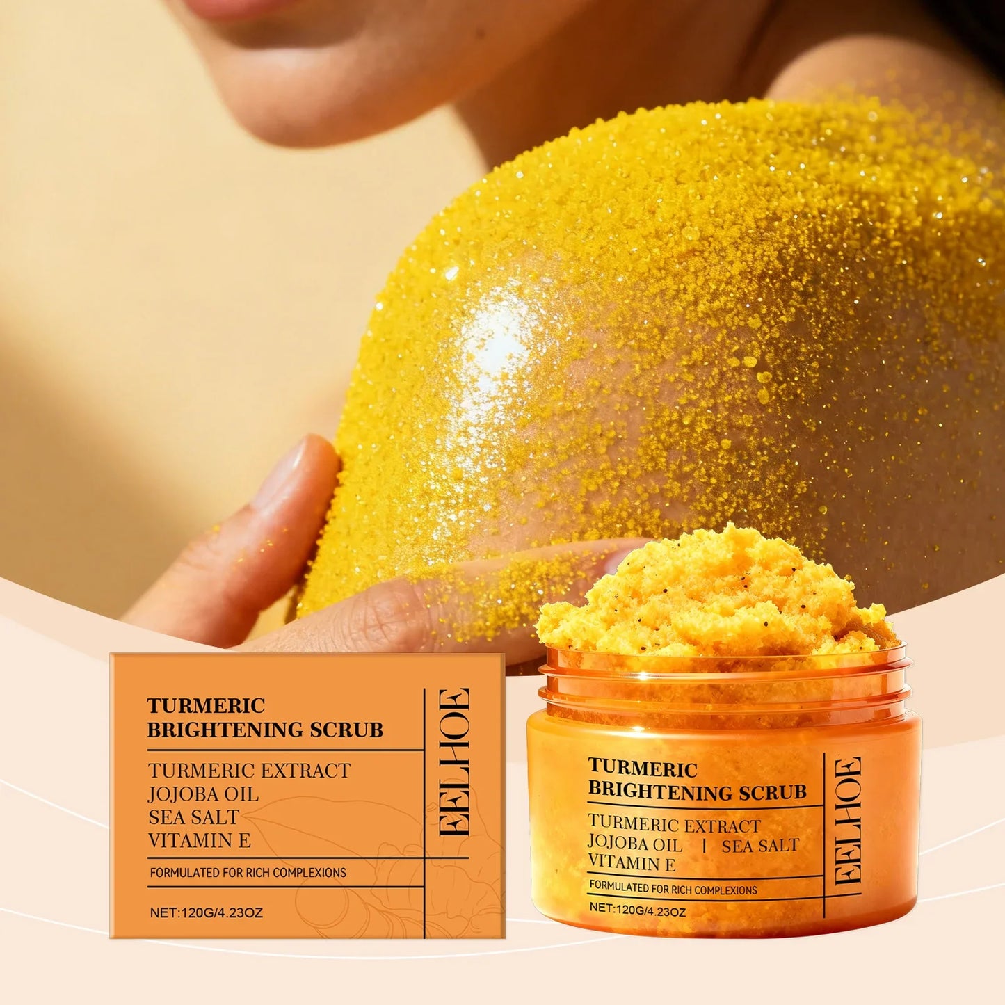 Turmeric Body Scrub – Hydrating & Smoothing Cream | 120g