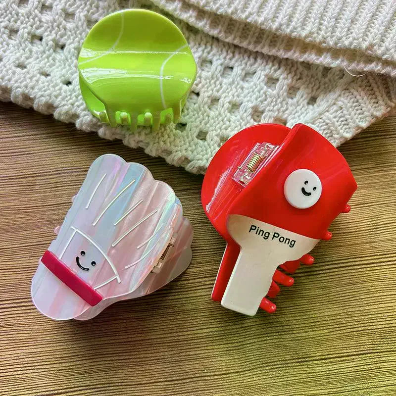 Cute Sports Shark Hair Claw Clip – Non-Slip Hair Accessory