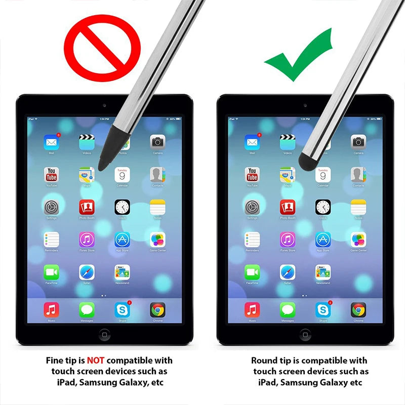 Resistive Screen Universal Dual-purpose Handwriting Touch Screen Accessory Metal Electrostatic Capacitive Pencil Tablet iphone Peaceful Pleasures Health and Wellness