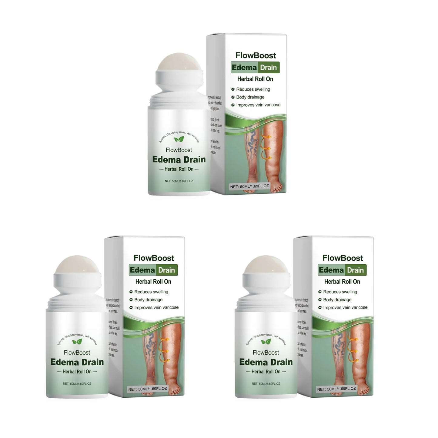 Varicose Vein Relief Roller – Reduce Spider Veins & Swelling