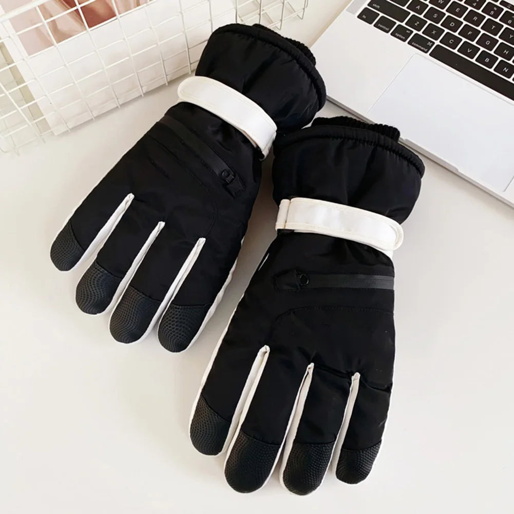 Unisex Thermal Ski Gloves | Fleece Touchscreen Winter Gloves