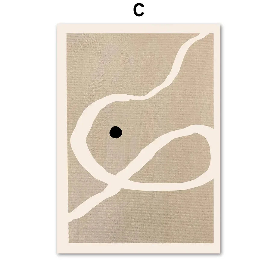1pc frameless Canvas painting Simple Nordic Picasso Boho Black Abstract Posters Prints Canvas Painting Minimalism Wall Art Pi Peaceful Pleasures Health and Wellness C 30x40cm Unframed
