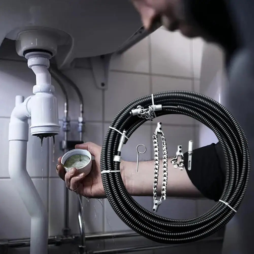 Flexible Sewer Descaling Chain Tool for Easy Dredging Peaceful Pleasures Health and Wellness