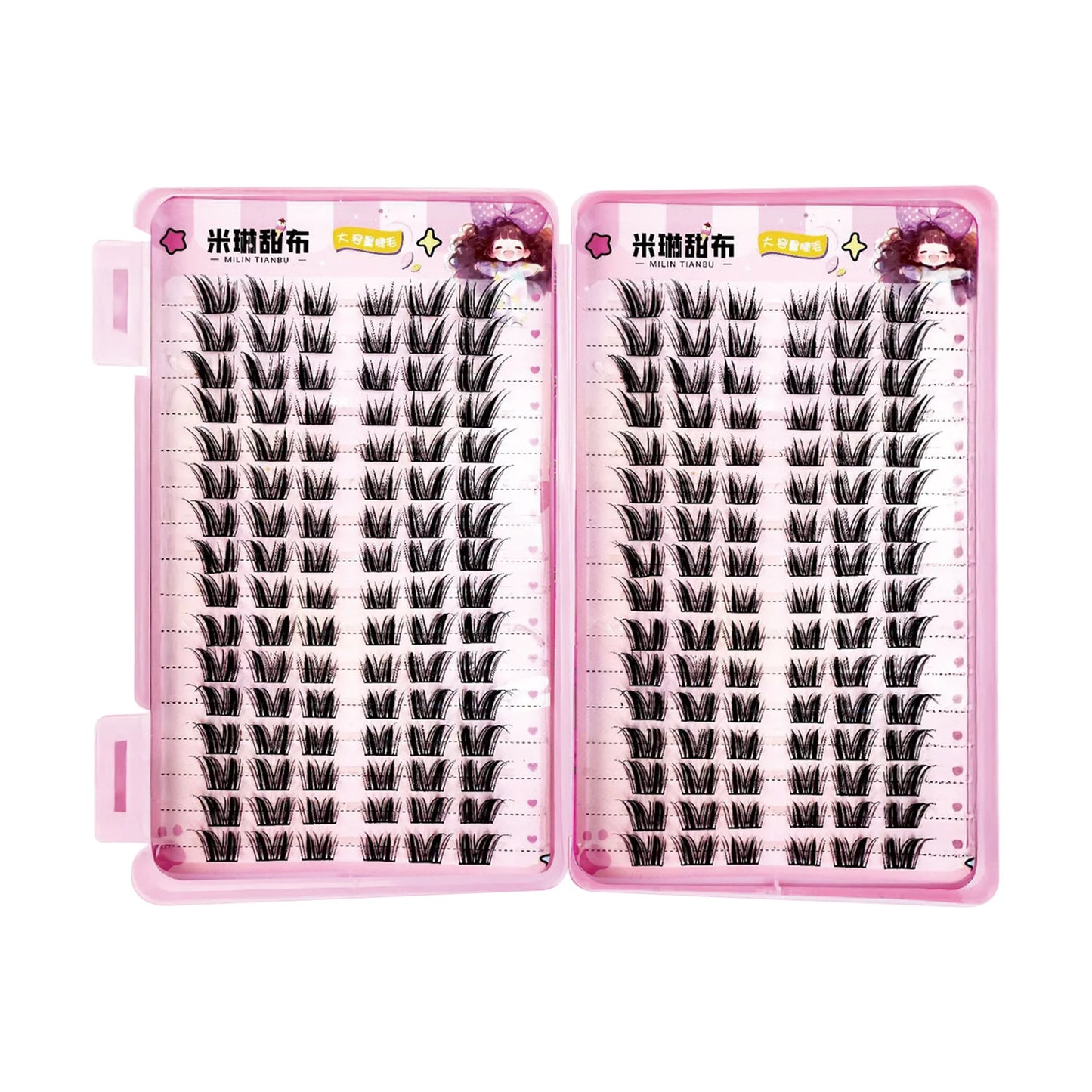 32 Rows Korean Style Fluffy Fairy Manga False Eyelashes Cluster Large Capacity Anime Cosplay Lashes Extension Perfect Eye Makeup Peaceful Pleasures Health and Wellness style 3
