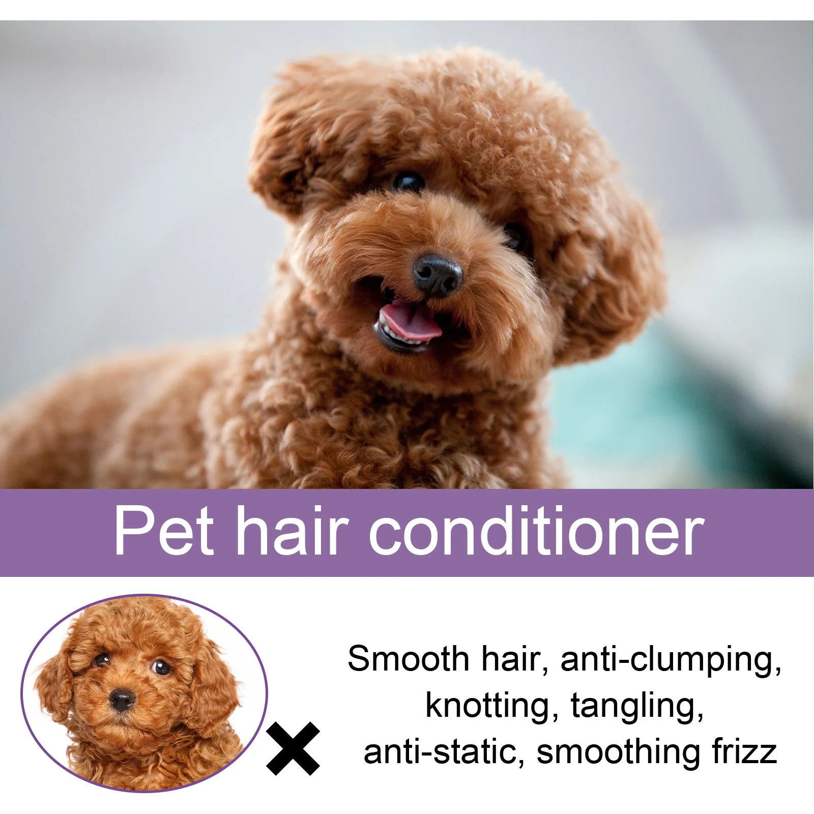 Pet Hair Conditioner Hair Softening Prevent Hair Knots Bathless Clean Odor Removal Moisturizing Cat Anti Mite Ticks Dog Shampoo Peaceful Pleasures Health and Wellness