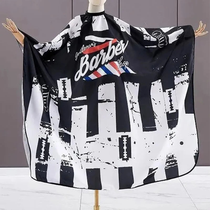 Retro Anti-static Haircut Cloth Adjustable Waterproof Hairdresser Coats Barber Comfortable Breathable Hairdressing Supplies Peaceful Pleasures Health and Wellness WB-03