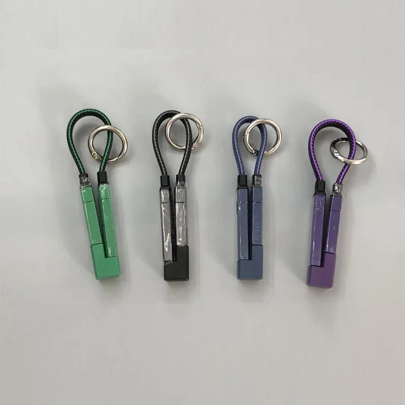 PD 65W USB C to USB C Fast Charging Cable, 4 in 1 Digital Display Type C Keychain Short Mobile Phone Charging Cord Peaceful Pleasures Health and Wellness