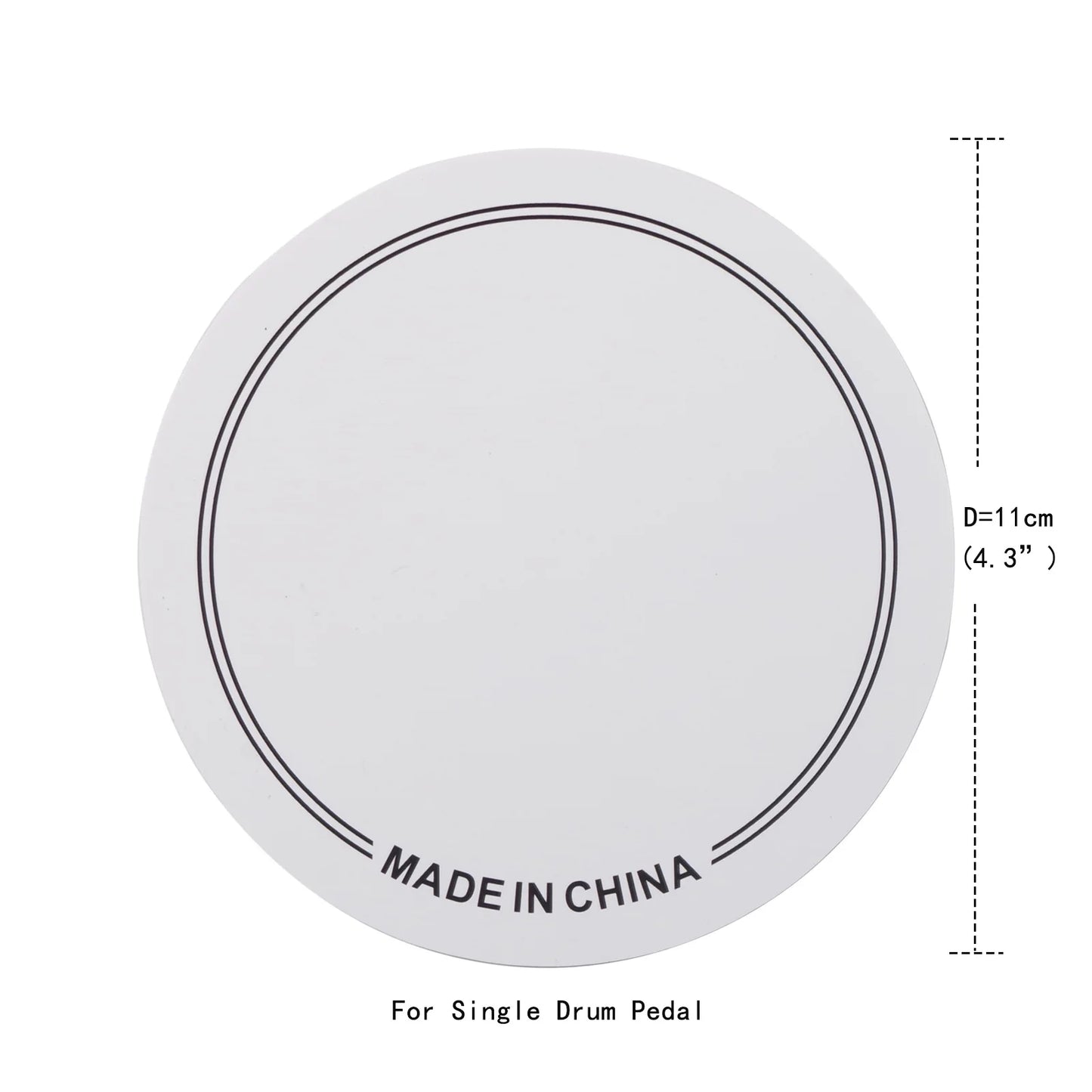 Single Double Pedal Patch Bass Drum Drumhead Kick Pad Protector Parts