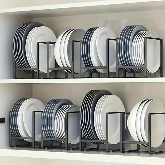 Layered Plate Storage Rack – Cabinet & Countertop Dish Organizer Plate Storage Rack Oasis Select