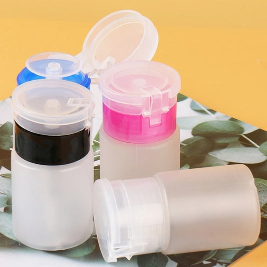 Refillable Press Pump Dispenser Bottle | Nail Remover 60/150ml Nail Pump Dispenser Peaceful Pleasures Health and Wellness