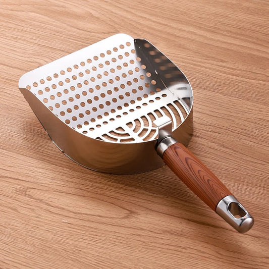 Stainless Steel Cat Litter Scoop – Long Handle Deep Sifter Cat Litter Scoop Oasis Select Style 2