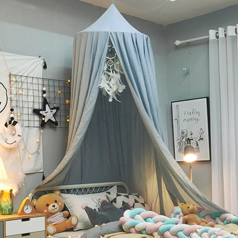 Kids Dome Bed Canopy Castle Play Tent & Mosquito Net