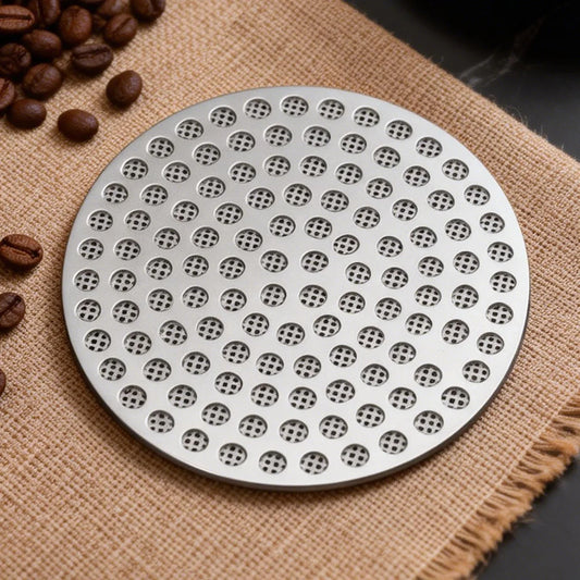 Leeseph 51/53/58 mm Stainless Steel Puck Screen, Reusable, Double Fine Filter for Coffee Machine Espresso Accessories Peaceful Pleasures Health and Wellness