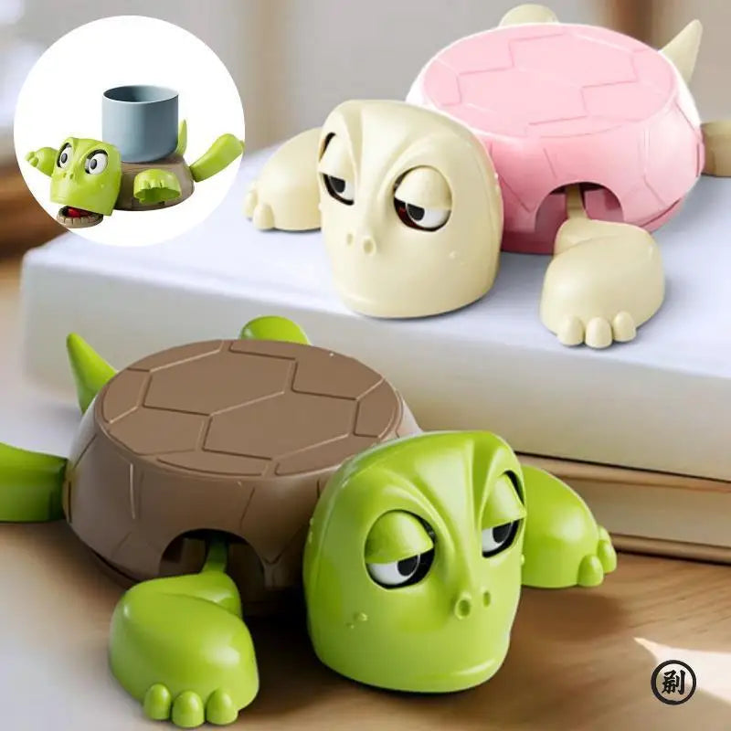 3D Printed Panicked Turtle Coaster Home Office Decorative Coffee Tea Cup Mat Insulation Pad Mug Holder with Funny Expression Peaceful Pleasures Health and Wellness
