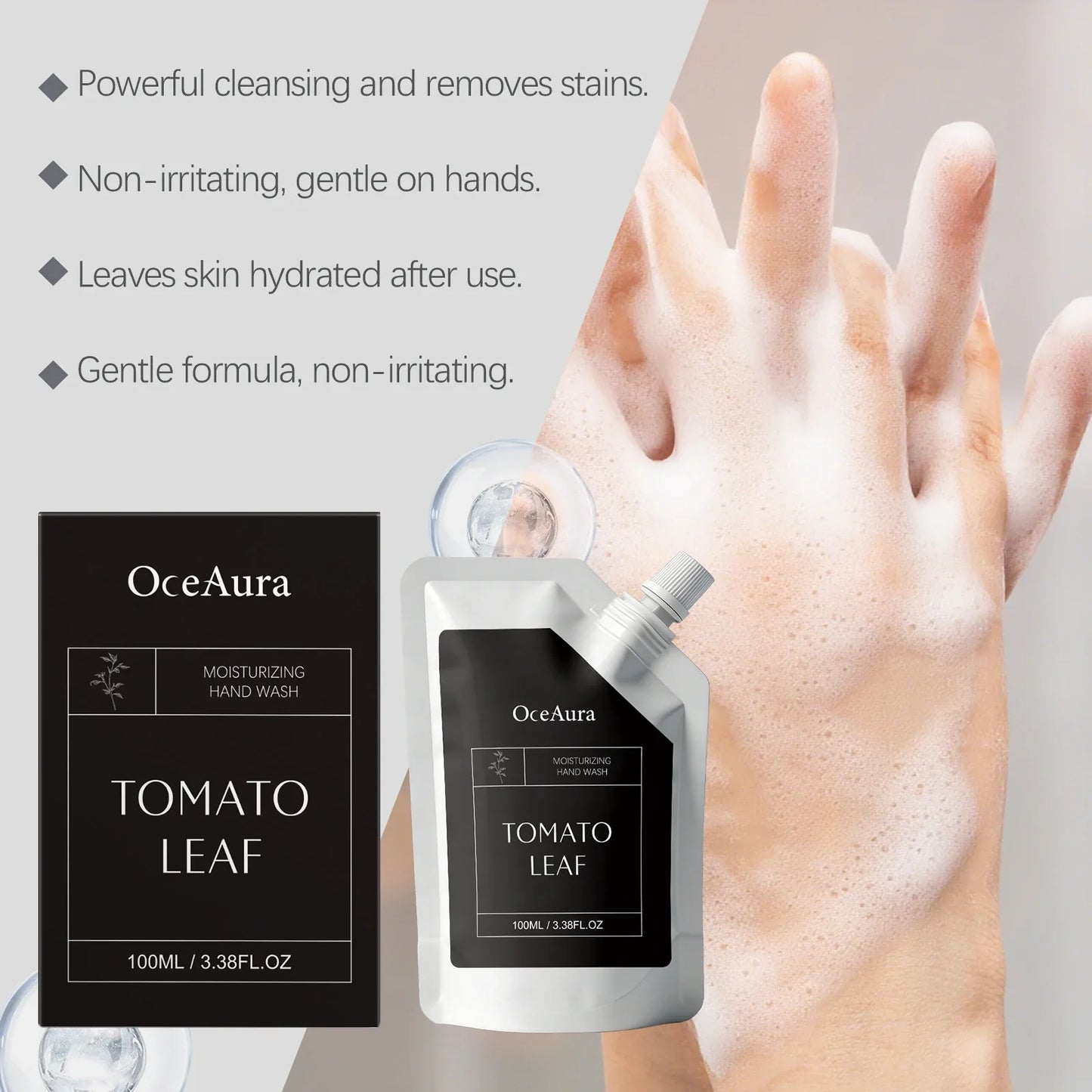 OceAura Tomato Extract Moisturizing Hand Wash – 100ml