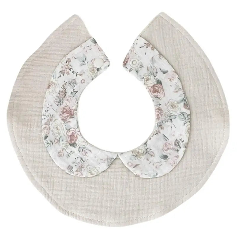 Cotton Baby Bib with Doll Collar | Drool & Feeding Bib 0–3 Yrs