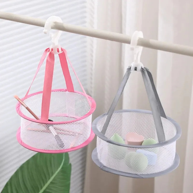 Makeup Brush Storage Powder Puff Drying Bag Mesh Pocket Anti Deformation Drying Clothes Mesh Basket Household Use Air Drying St Peaceful Pleasures Health and Wellness