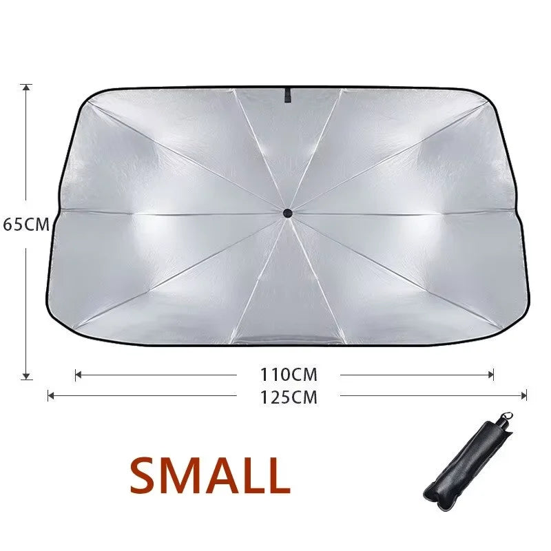 Car Sunshade Retractable Sunscreen for Windshield Peaceful Pleasures Health and Wellness small