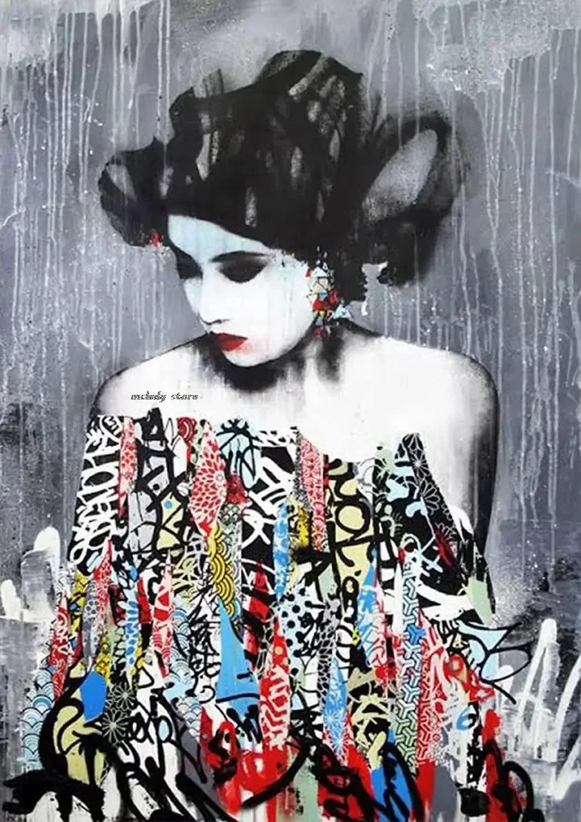 Banksy Girl with Red Balloon Canvas Wall Art | Street Art Decor