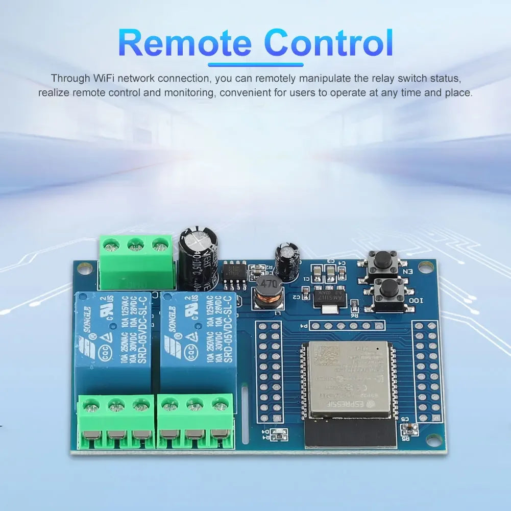 ESP32 WiFi Bluetooth BLE Relay Module – 1/2/8 Channel Development Board Peaceful Pleasures Health and Wellness
