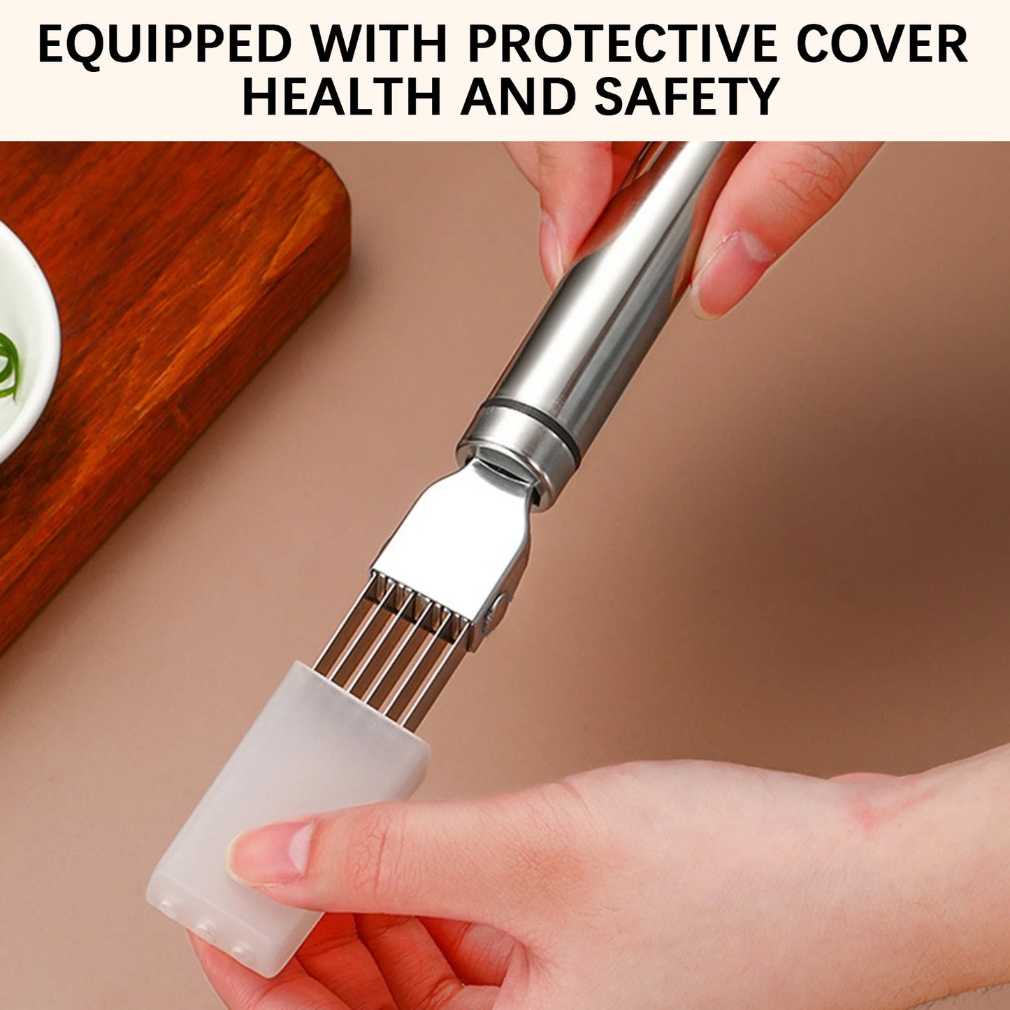 6-Blade Green Onion Slicer | Stainless Steel Vegetable Shredder