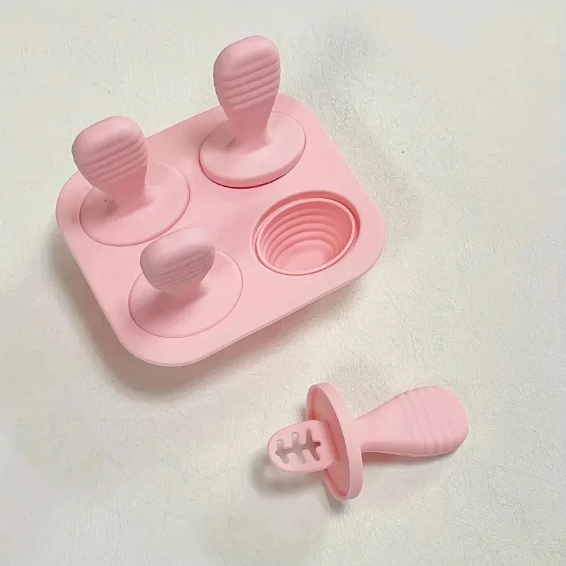 BPA-Free Silicone Popsicle Molds 6-Pack | Baby Food Ice Cream