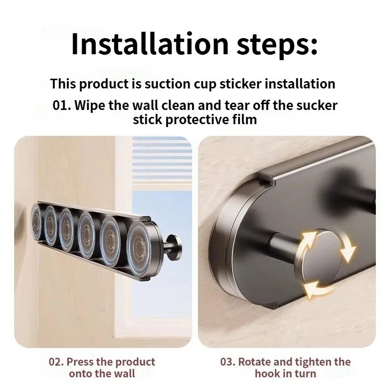 Suction Cup Hooks No-Drill Wall Hooks Kitchen Bathroom 6 Pack Suction Cup Hooks Peaceful Pleasures Health and Wellness