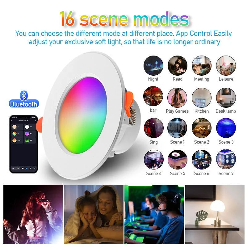 Dimmable LED COB Recessed Downlight | Round Ceiling Spotlight