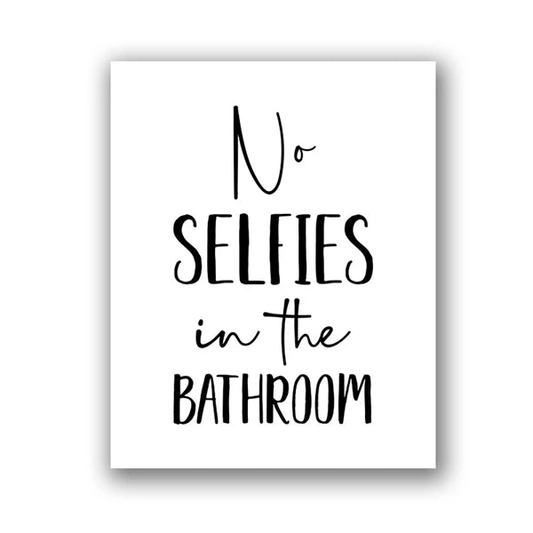 Funny Bathroom Wall Art Canvas Poster | Modern Minimalist WC Decor Canvas Wall Art Poster Peaceful Pleasures Health and Wellness H 15X20cm No Frame
