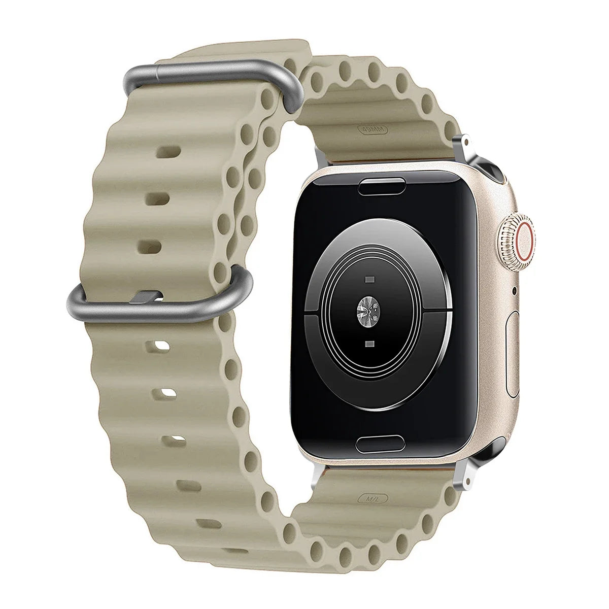 Silicone Ocean strap for Apple watch band Ultra Series 9 SE iwatch 42mm 44mm 45mm 49mm 38mm 40mm 41mm correas 49 44 45 mm bands Peaceful Pleasures Health and Wellness Star 42mm 44mm 45mm 49mm