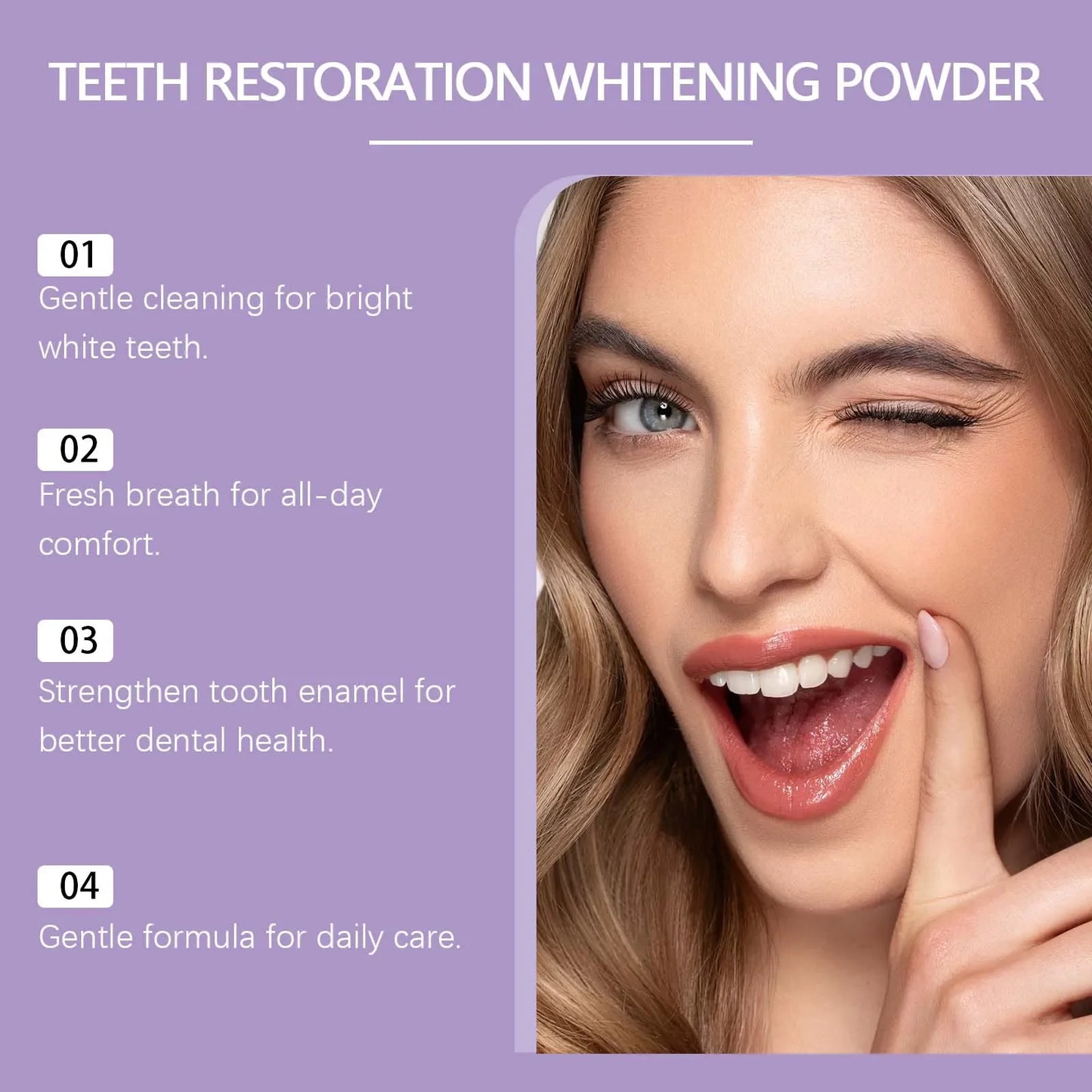 Jaysuing Purple Whitening Tooth Powder | Stain Removal