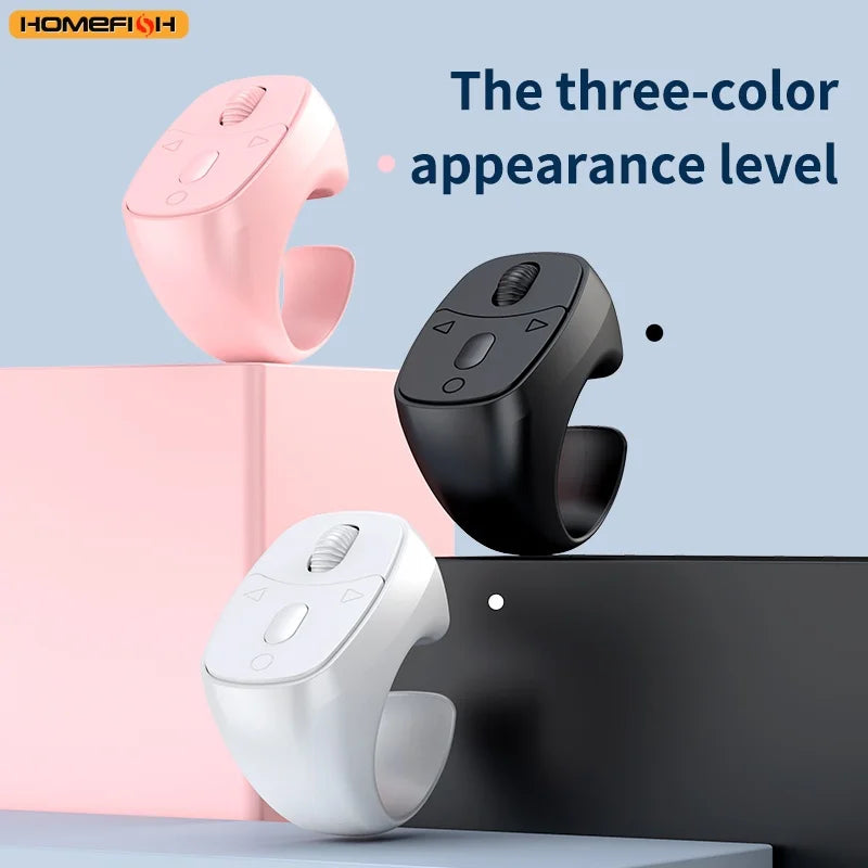 Bluetooth Finger Scrolling Ring Remote – Phone Page Turner