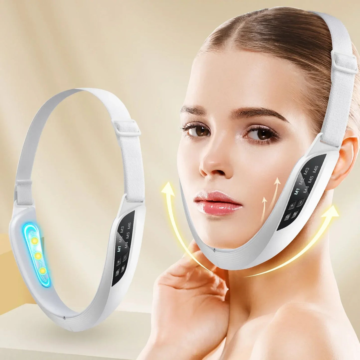 Hailicare 6-Mode Vibration Facial Massager | USB Rechargeable