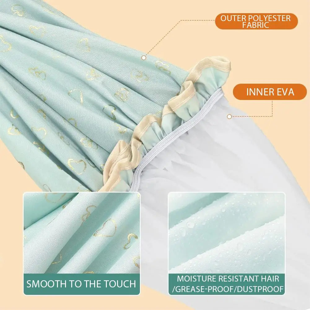 Large Reusable Waterproof Shower Cap – Double Layer Bath & Body Peaceful Pleasures Health and Wellness