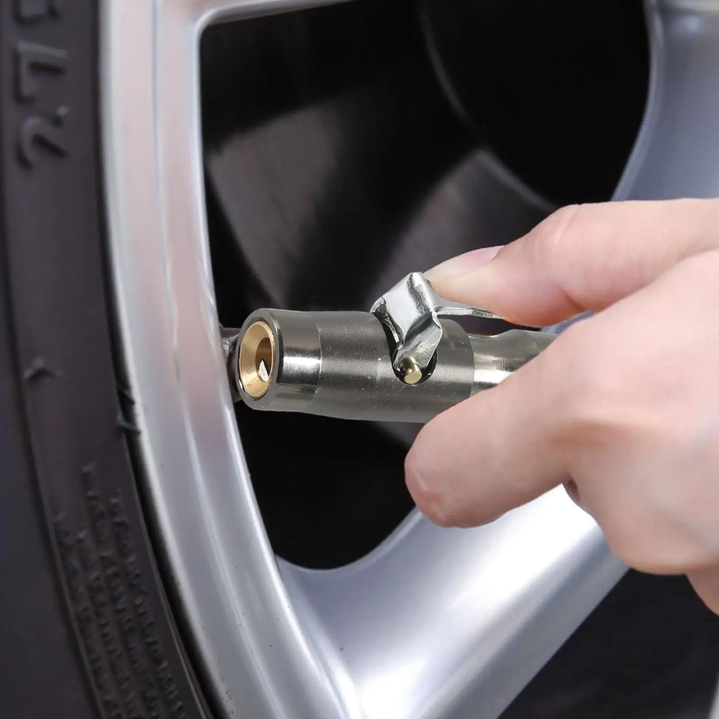 Self-Locking Tire Air Chuck | Double Teeth, No Air Leakage
