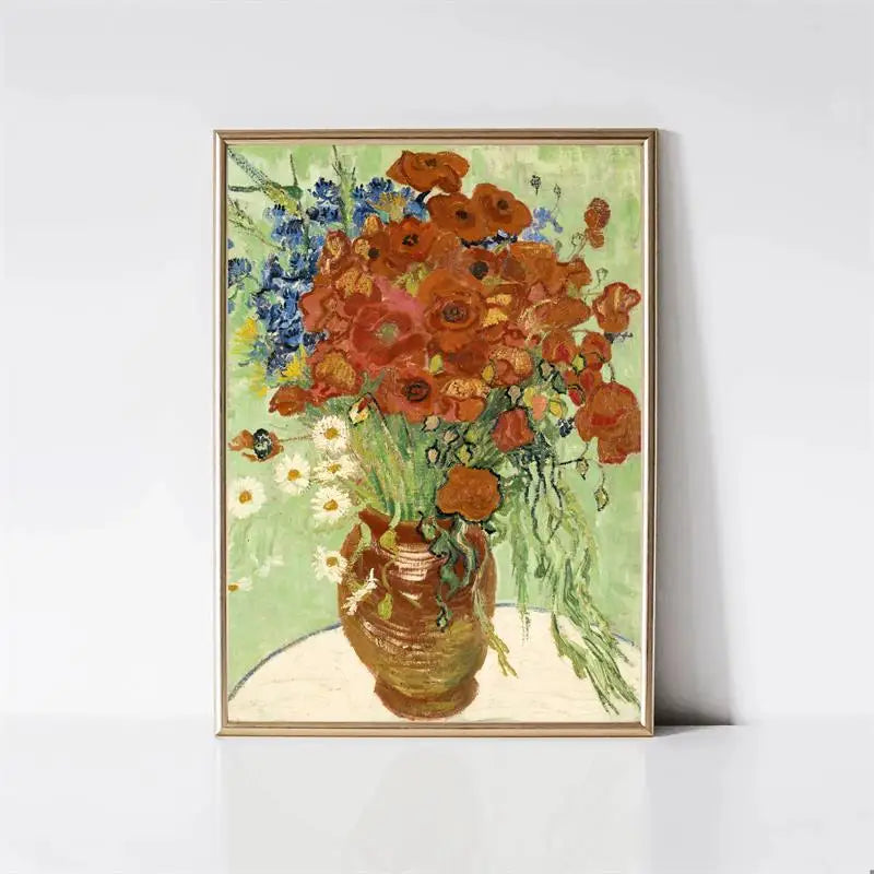 Van Gogh Canvas Wall Art Print | Starry Night Impressionist Poster Canvas Wall Art Print Peaceful Pleasures Health and Wellness 9 40x50cm Unframed