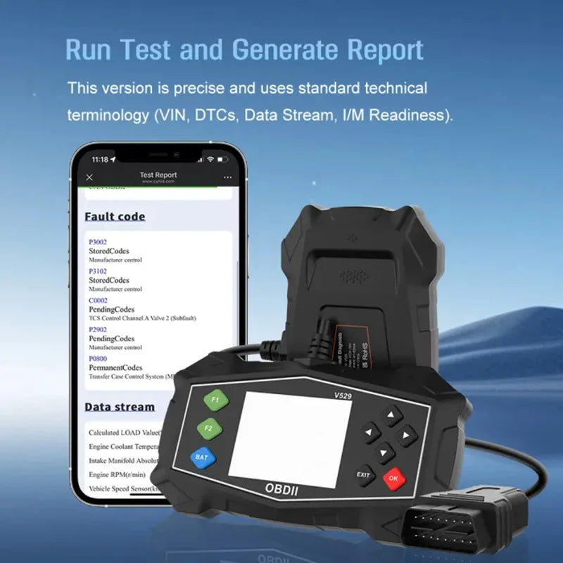 OBD2 Car Scanner Tool 16-in-1 Diagnostic Scanner with 66 Code Reader for DIY Maintenance, Auto Home Mechanics Peaceful Pleasures Health and Wellness