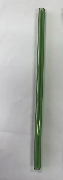 Colorful Glass Drinking Straws Easy to Clean Transparent Glass Straws for Smoothies Milkshakes Juices Teas Peaceful Pleasures Health and Wellness Green Straight