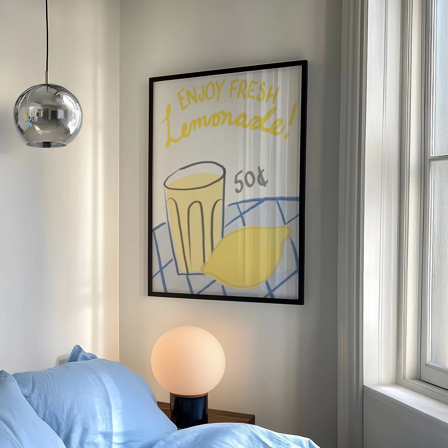 Minimalist Drink Canvas Wall Art Print | Living Room Decor