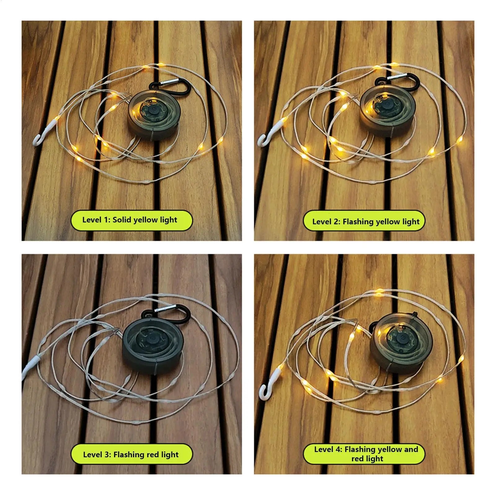 Battery String Lights Camping 4 Modes Waterproof Christmas Lantern LED Lamp For Garden Backyard Outdoor Gathering Dining Party Peaceful Pleasures Health and Wellness