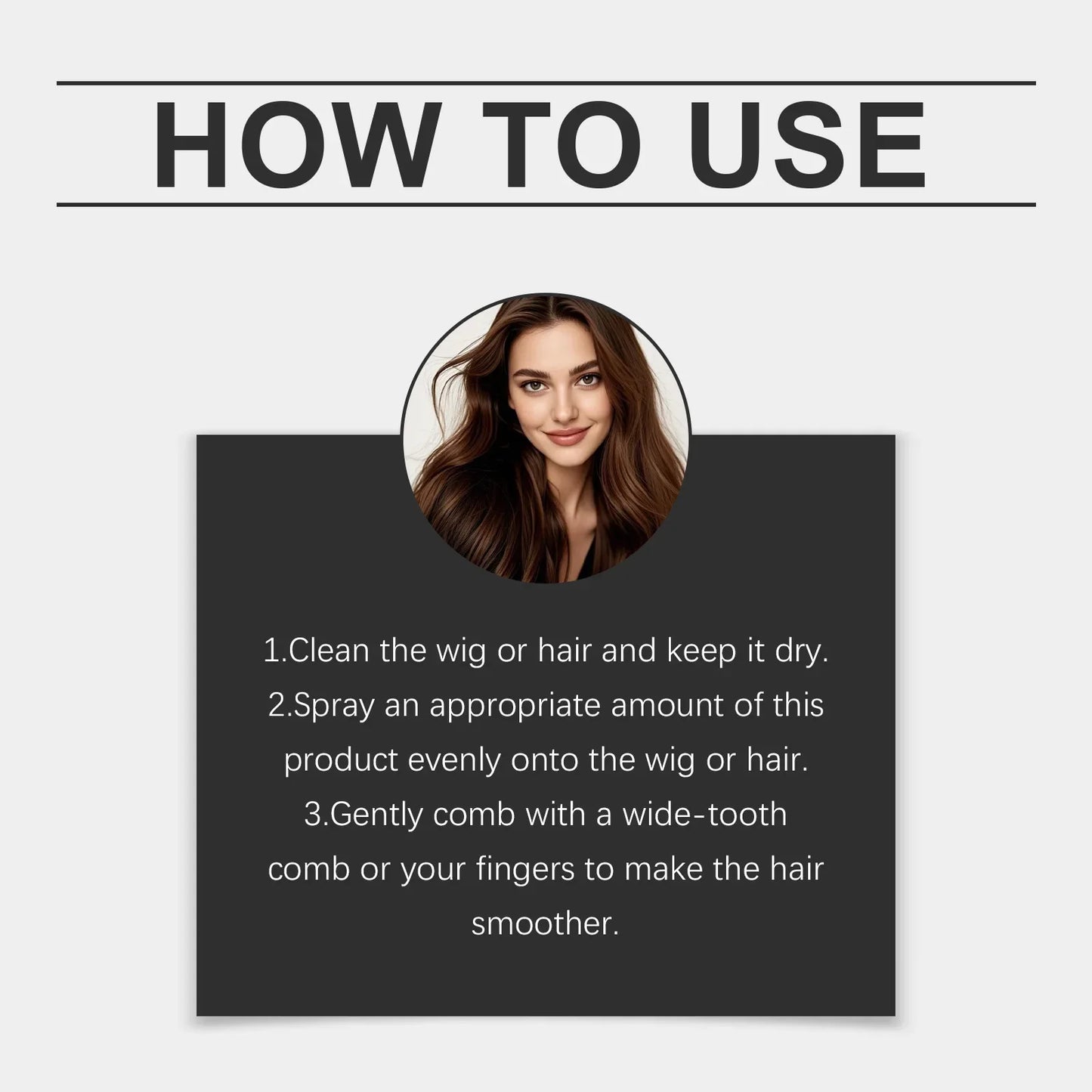 2-in-1 Wig Milk Spray – Anti-Frizz Leave-In Conditioner 100ml