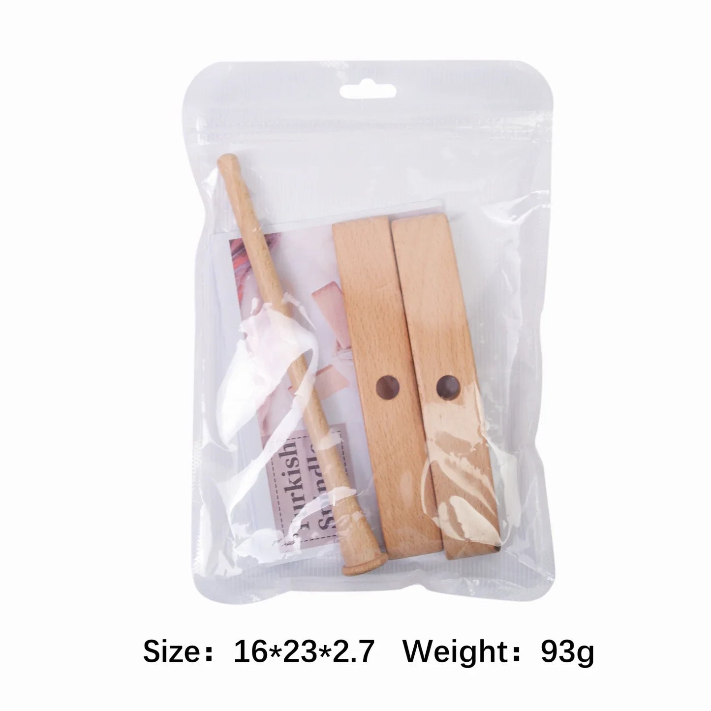 Detachable Cross-Shaped Turkish Wooden Spindle Set Hand-Spinning Yarn Kit with 50g Wool Roving & Yarn Gauge Beginner-Friendly Peaceful Pleasures Health and Wellness