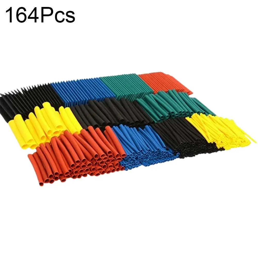 164/328Pcs 2:1 Heat Shrink Tubing Wire Cable Insulation Sleeves Protecter Thermoresistant Heat Shrink Tube Wire Connect Cover Peaceful Pleasures Health and Wellness 164pcs