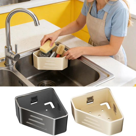 Kitchen Sink Sponge Holder & Drain Basket Organizer Rack Sink Organizer Rack Oasis Select