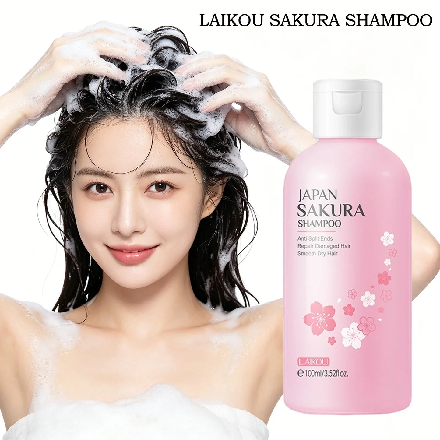 LAIKOU Sakura Shampoo & Conditioner – Oil Control & Repair