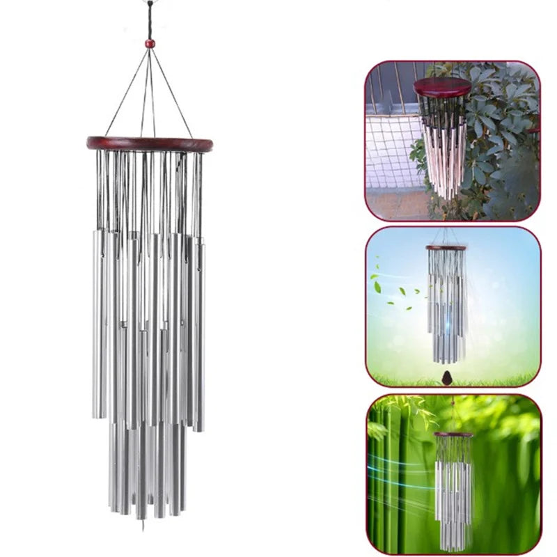 Wind Chimes Outdoor Large Deep Tone Hanging Ornament Garden Home Mobiles Wind Chimes Windchime Outdoor Garden Home Peaceful Pleasures Health and Wellness
