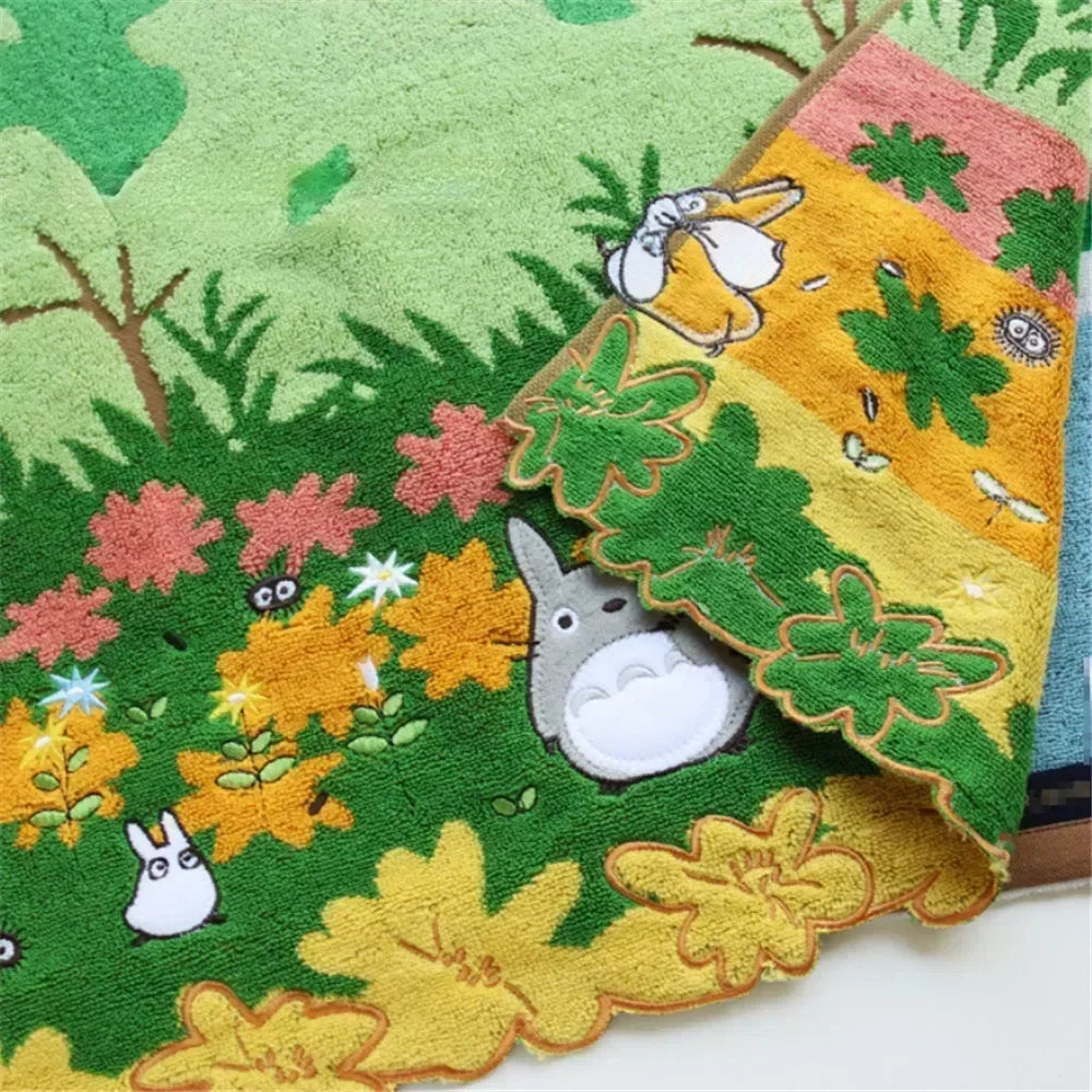 100% Cotton Embroidered Cartoon Towels for Kids & Adults Embroidered Cotton Towel Peaceful Pleasures Health and Wellness
