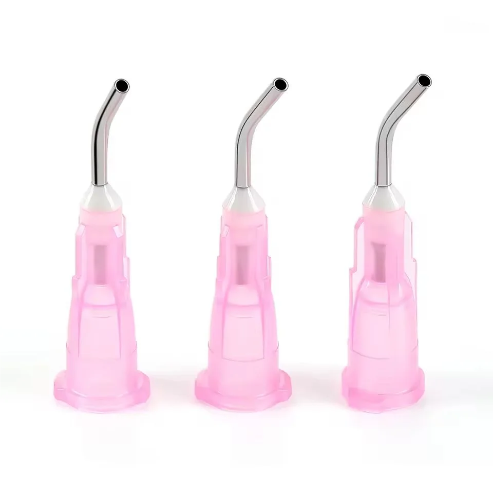 100-Pack Dental Pre-Bent Dispensing Tips – Irrigator Applicator