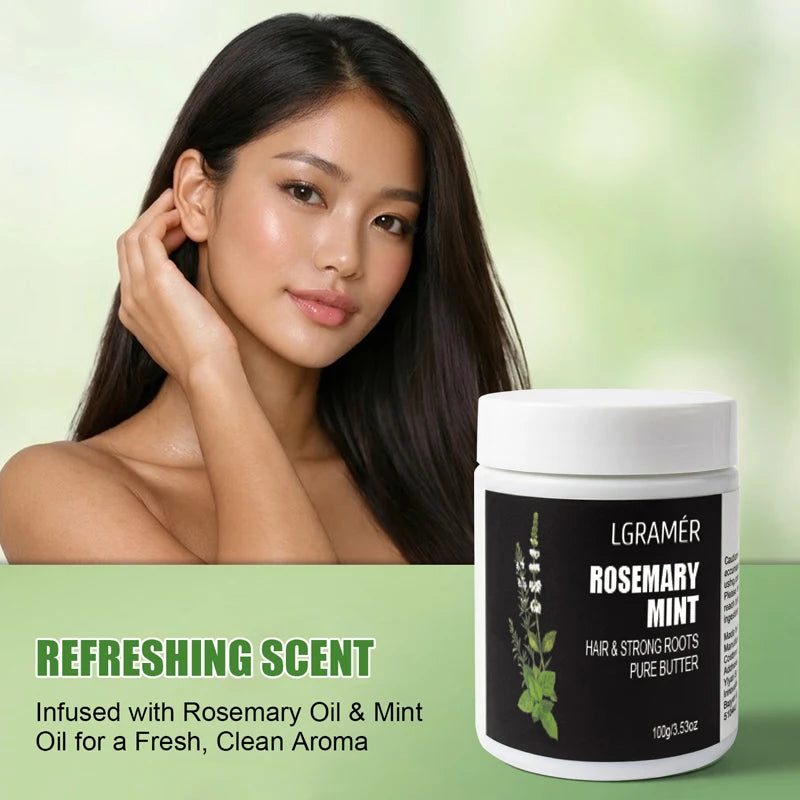 Rosemary Mint Hair & Strong Roots Curly - Natural Hair Growth & Damage Repair Treatment for Stronger, Healthier，Cleansing Hair Peaceful Pleasures Health and Wellness