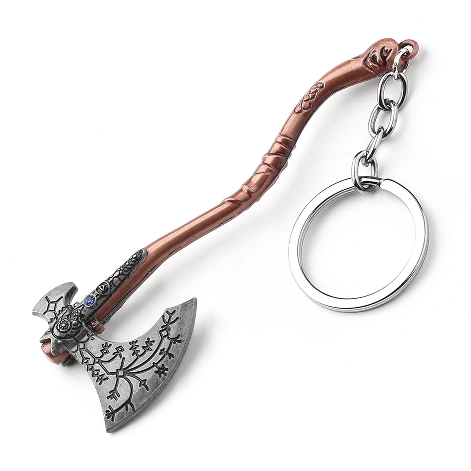 Keychain with Axe Shape Pendant Lightweight Key Purse Handbag with Axe Charms for Holidays Birthdays Present Peaceful Pleasures Health and Wellness